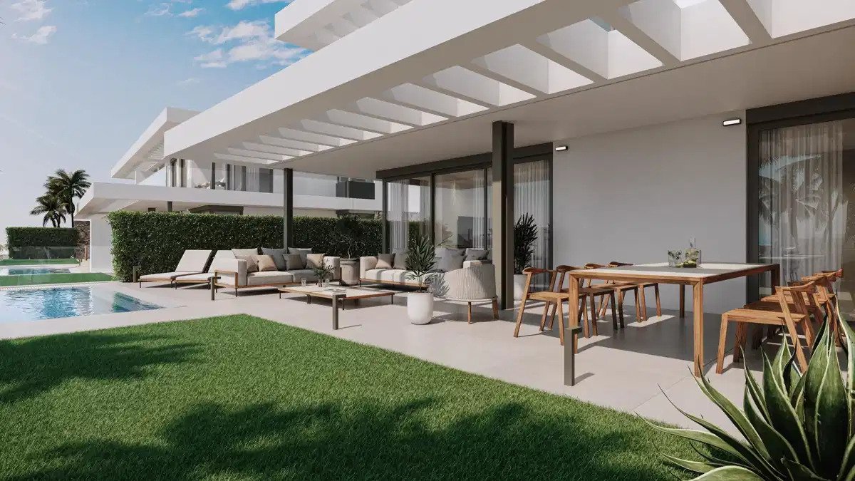 5-Bedroom, 5-Bathroom Semidetached Home with Sea and Golf Views in Marbella East