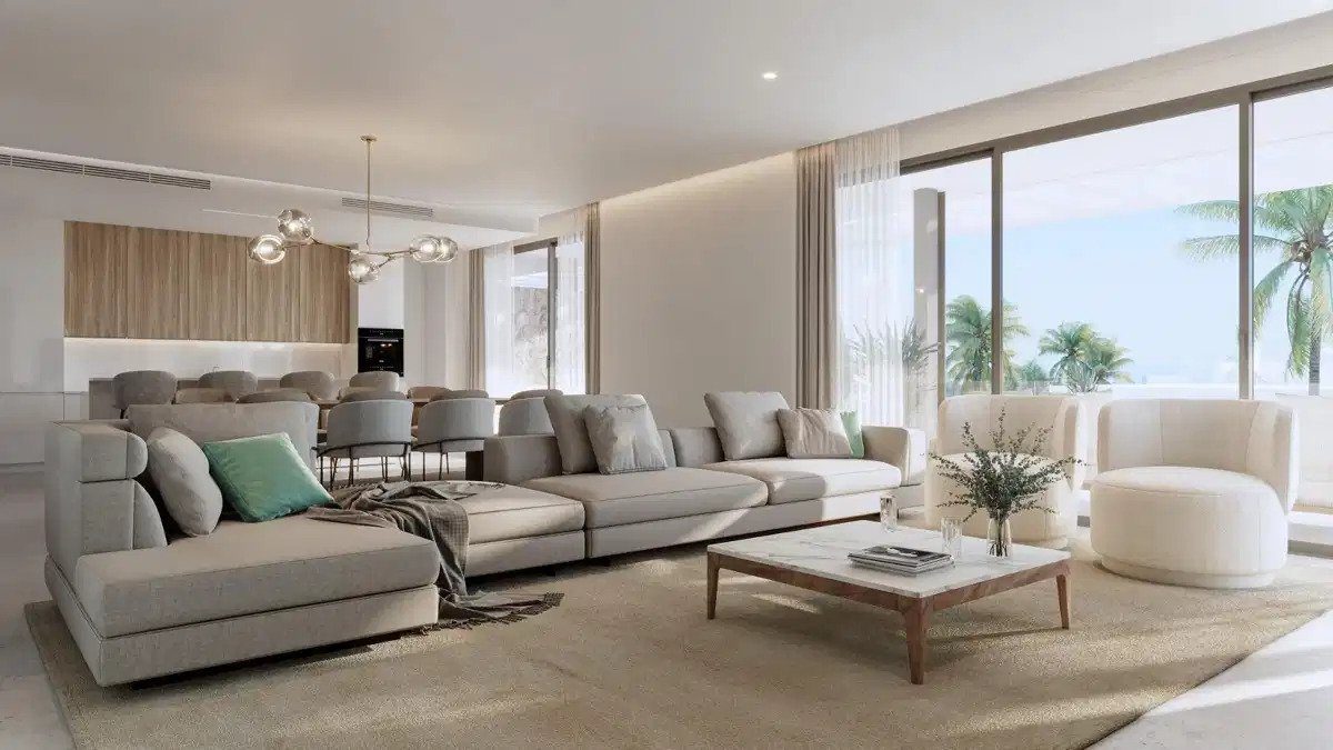 5-Bedroom, 5-Bathroom Semidetached Home with Sea and Golf Views in Marbella East
