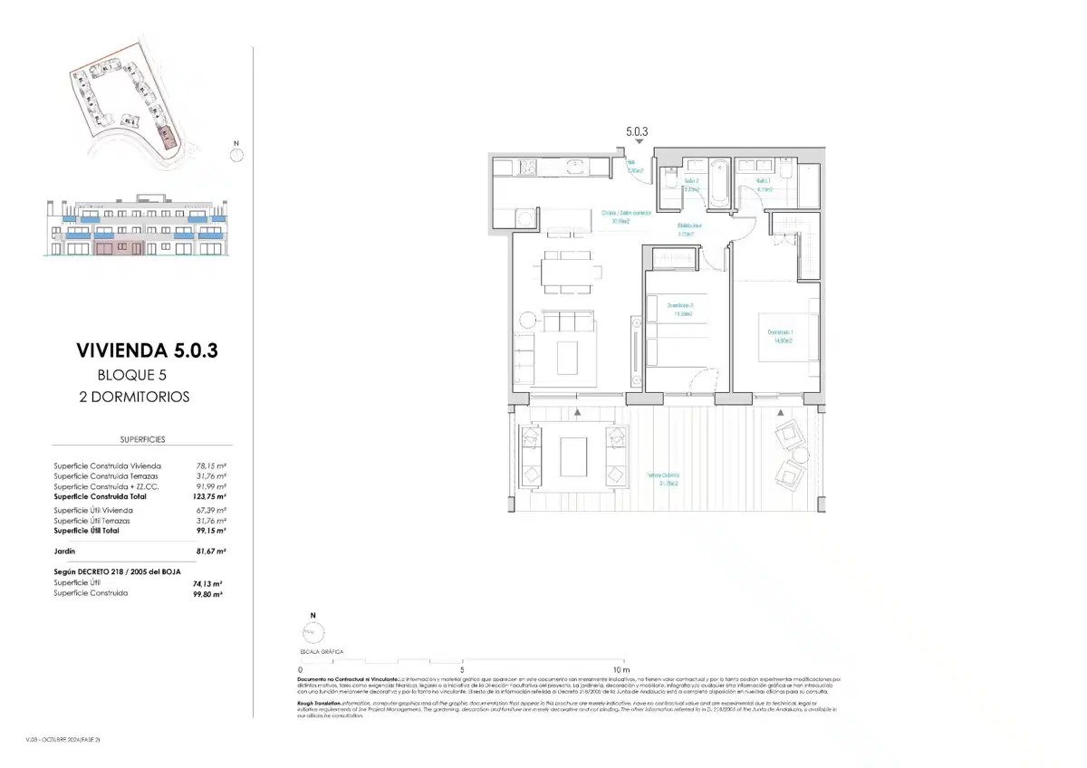 2-Bedroom, 2-Bathroom Ground Floor Apartment with Golf and Sea Views in Casares