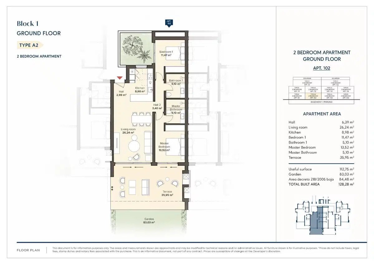 2-Bedroom, 2-Bathroom Modern Ground Floor Apartment with Expansive Terrace in Estepona