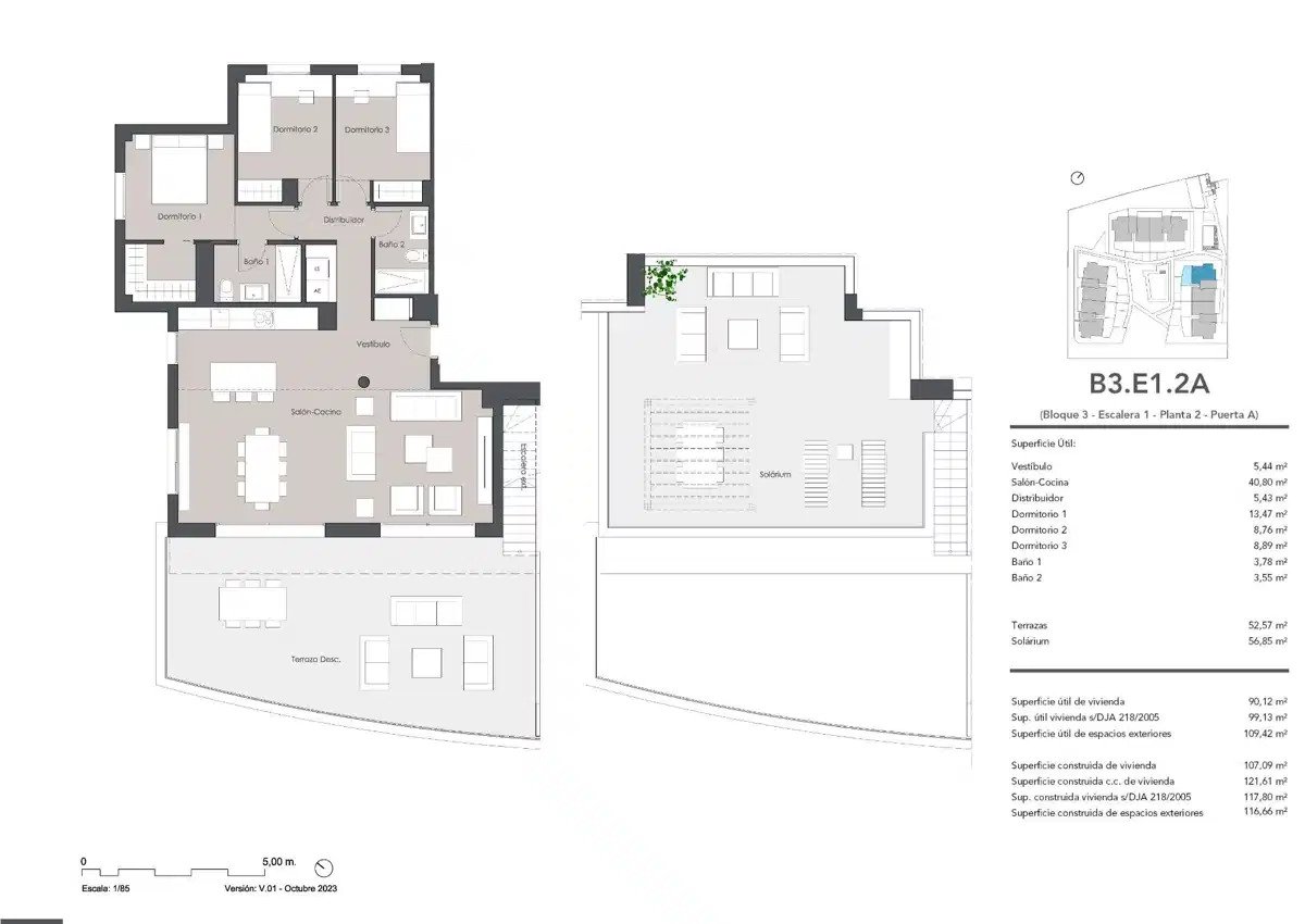 3-Bedroom, 2-Bathroom Penthouse with Sea Views and Exceptional Amenities in Estepona