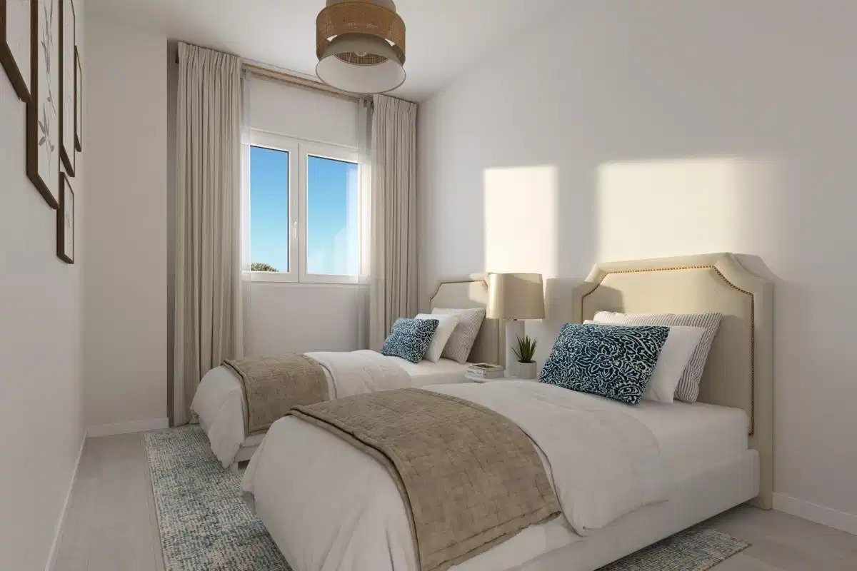 3-Bedroom, 2-Bathroom Modern Apartments at Baviera Golf, Vélez Málaga – Gated Community with Amenities