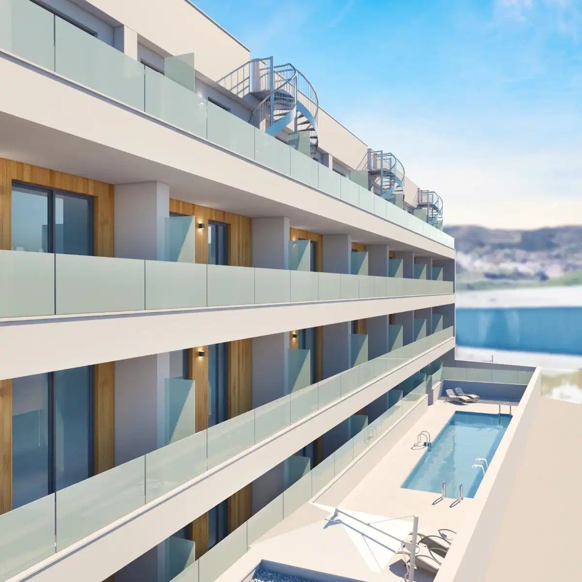 2-Bedroom, 2-Bathroom Apartment with Modern Finish and Communal Amenities in Mijas Costa