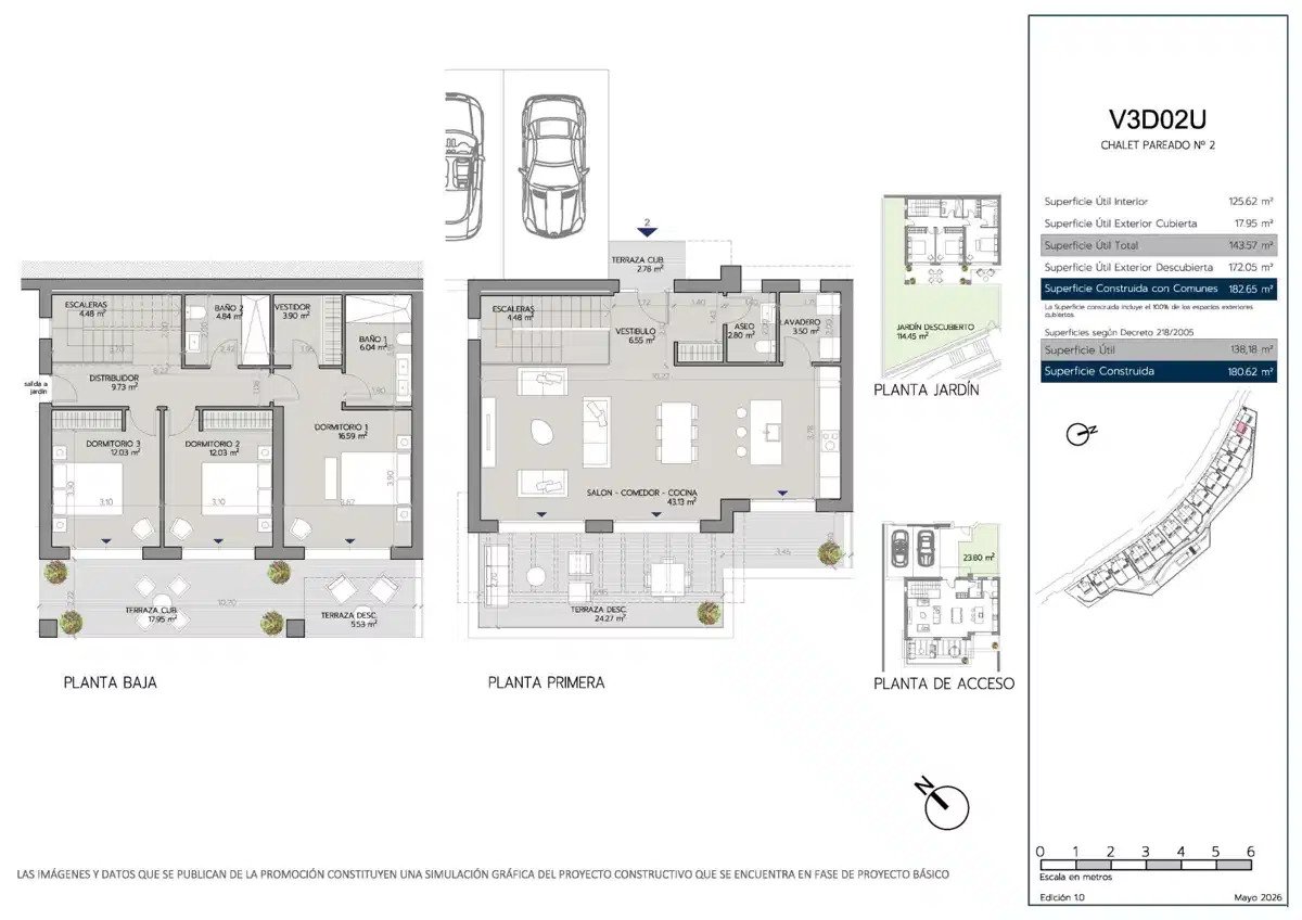 3-Bedroom, 2-Bathroom Semi Detached Homes in Estepona Golf Near Beach and Golf Course