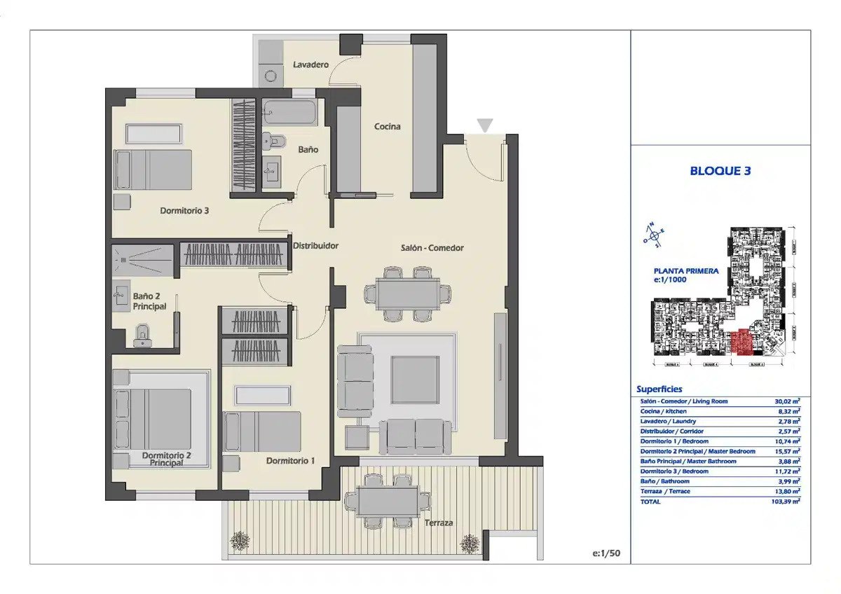 3-Bedroom, 2-Bathroom Apartment with Rooftop Pool and Panoramic Views in Nueva Andalucía