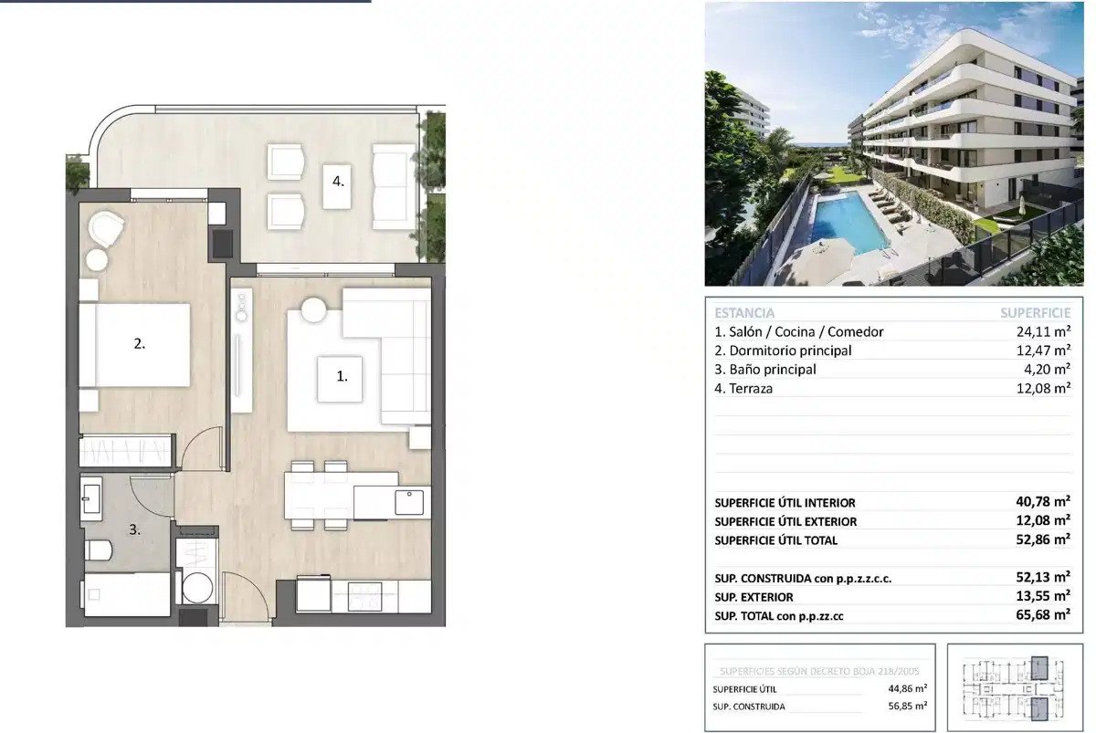 1-Bedroom, 1-Bathroom Apartment 300m from the Beach in Torre del Mar, Costa del Sol