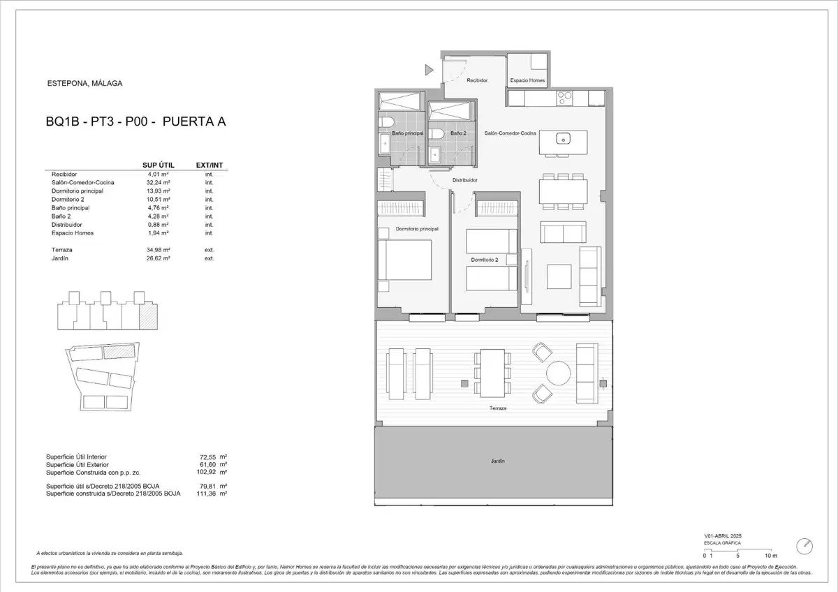 2-Bedroom, 2-Bathroom Ground Floor Apartment with Golf and Sea Views near Estepona
