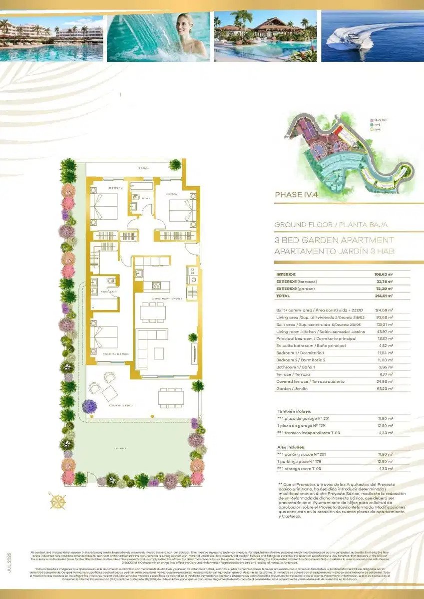 3-Bedroom, 2-Bathroom Ground Floor Apartment with Private Garden and Resort Amenities in La Cala de Mijas