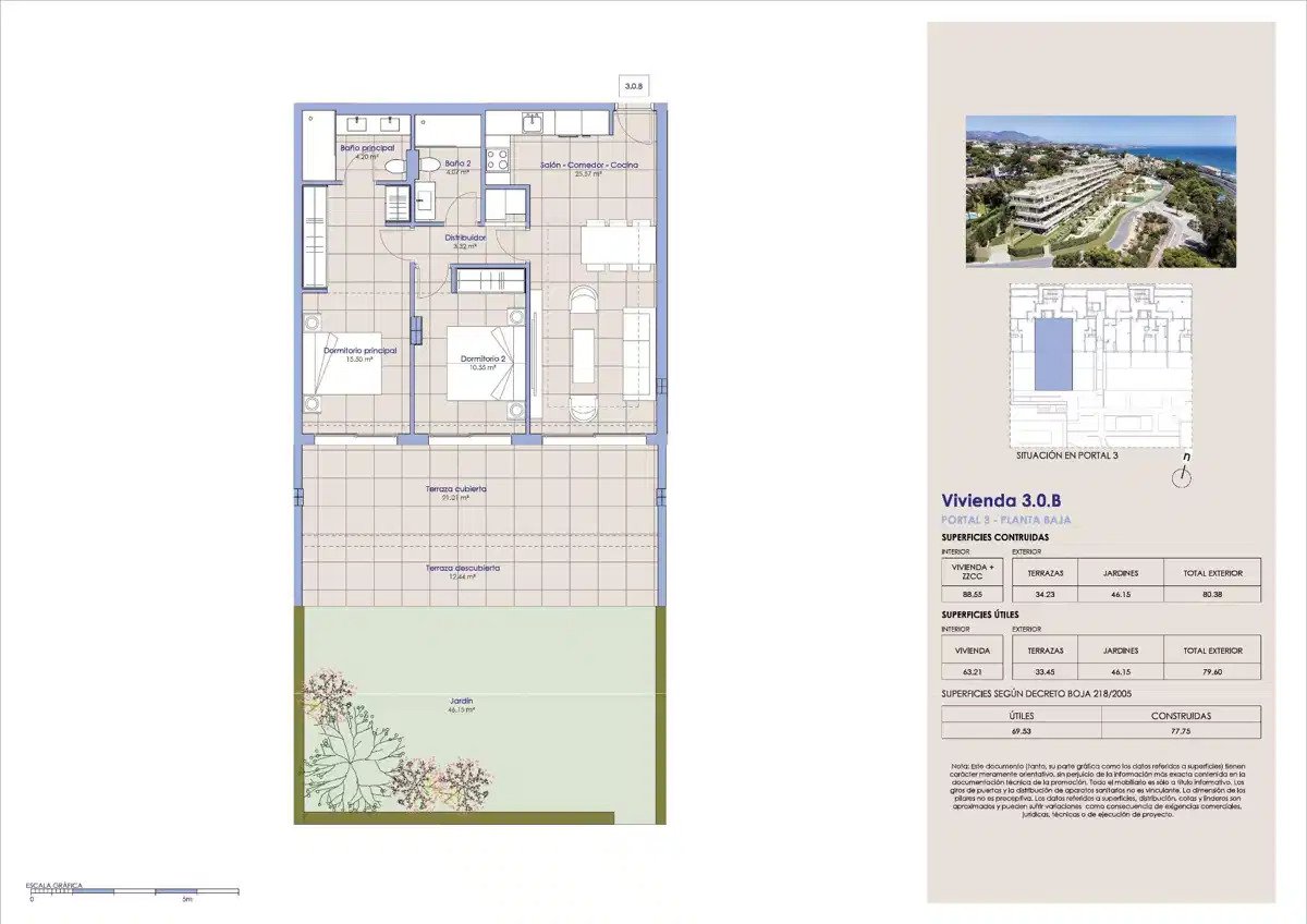 2-Bedroom, 2-Bathroom Ground Floor Apartment with Panoramic Sea Views in Torrenueva, Mijas