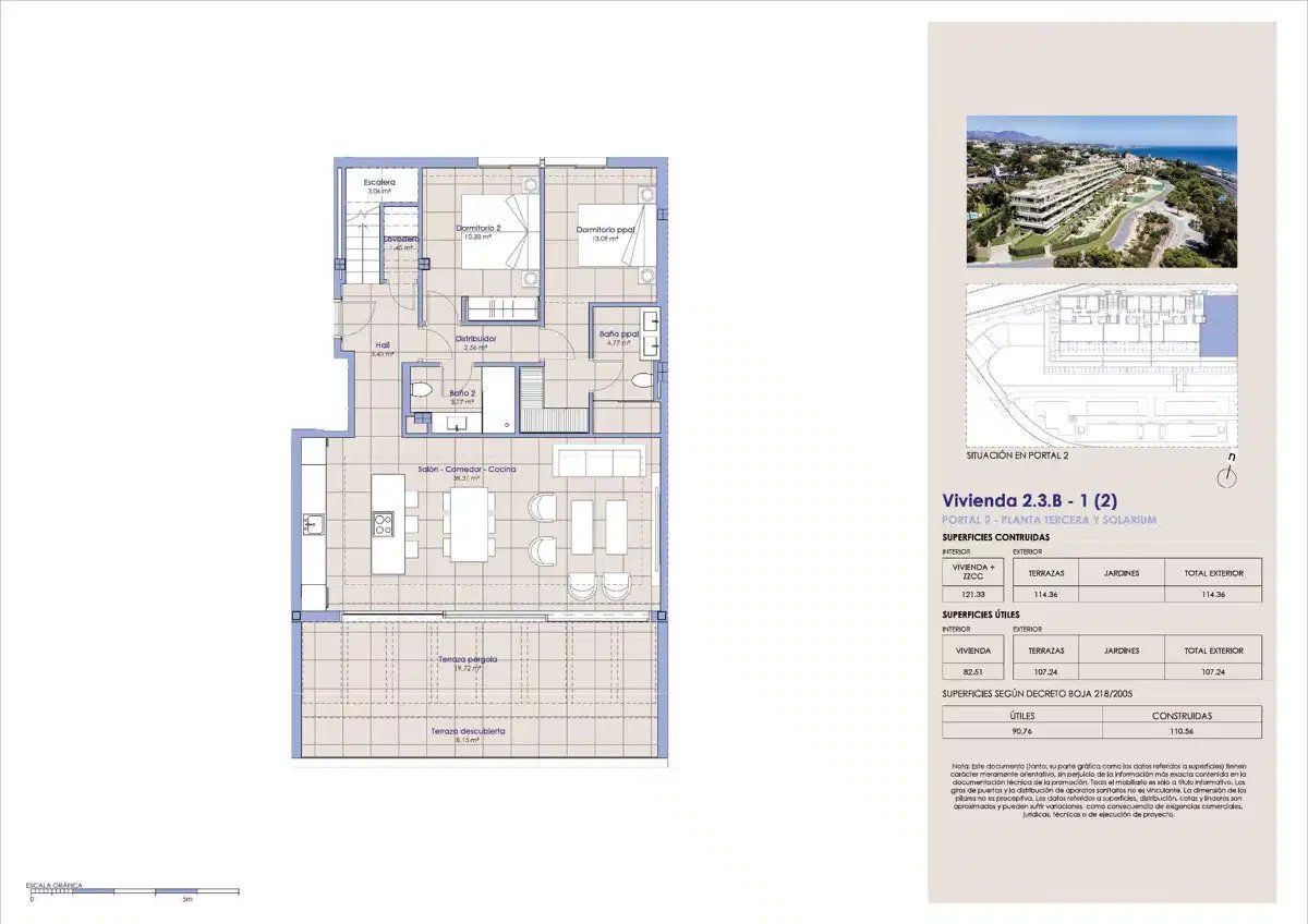2-Bedroom, 2-Bathroom Penthouse with Panoramic Sea Views in Torrenueva, Mijas
