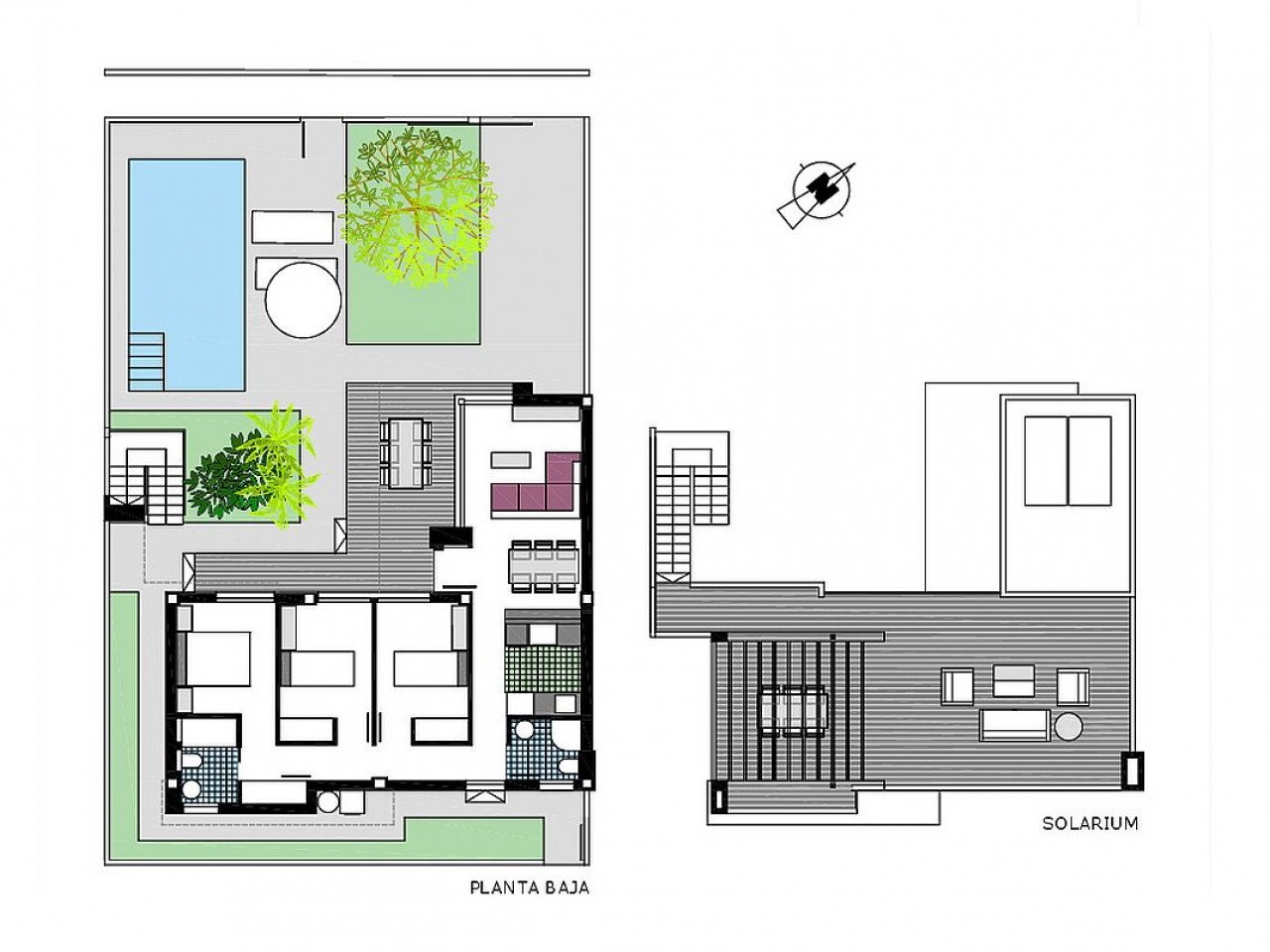 Moderne Neubau-Villa mit Dachterrasse auf schönem Gartengrundstück